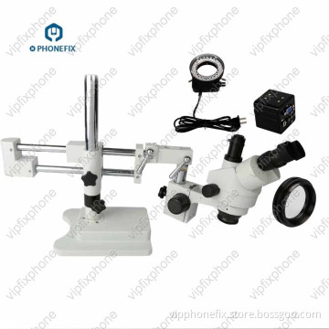 Phone Fix 7-45X Trinocular Stereo Zoom Microscope With VGA Camera